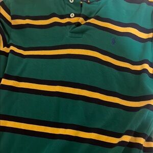 Ralph Lauren Polo in Green and Yellow Stripes